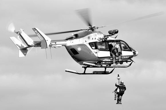 Hélicoptère EC 145 de la sécurité civile